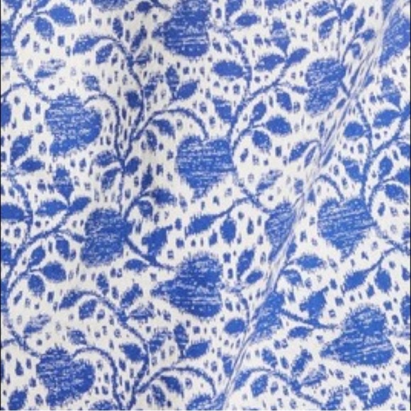 Alex Mill Standard Ikat Heart Button Down Shirt Blue White Size XL NWT New - Picture 2 of 13